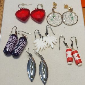 🧡5/$25🧡 Earring Lot 6 Fun Whimsical Dangle Style